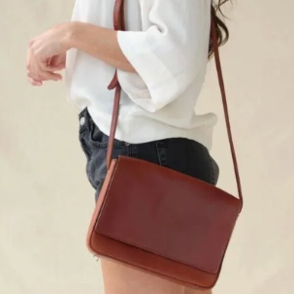 NISOLO Clara Crossbody Chesnut color Leather - Picture 15 of 15